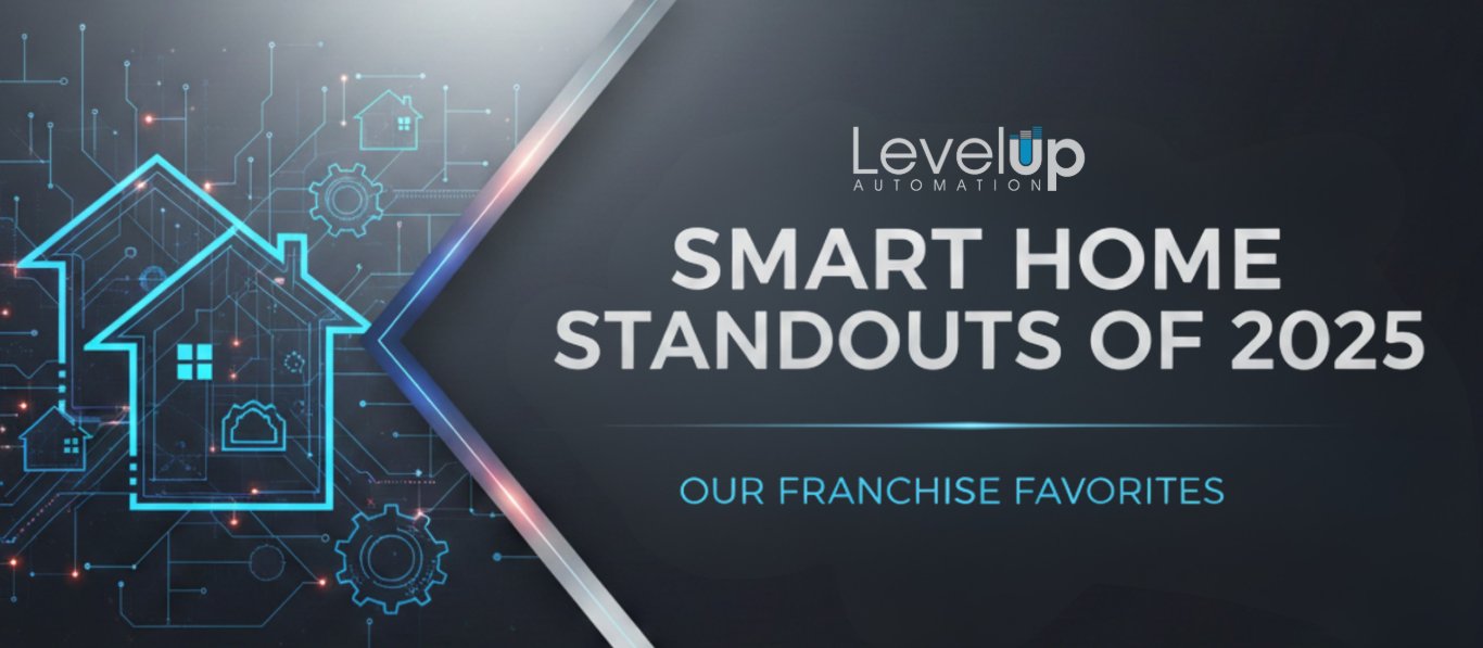 graphic reading "smart home standouts of 2025: our franchise favorites"