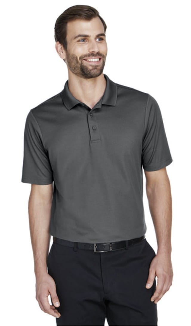 Level Up Automation Apparel & Accessories Men's Short Sleeve Polo Shirt - Graphite